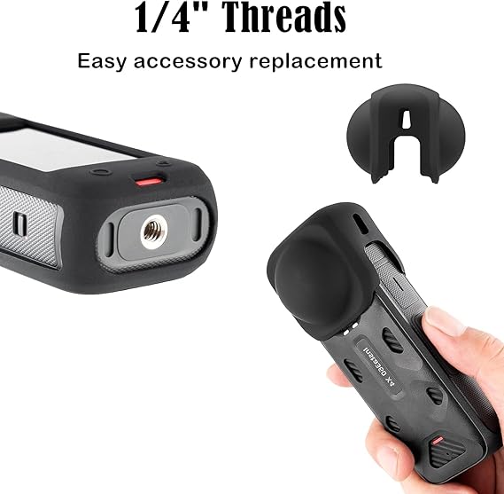 Silicone Protective Case with Lens Cap for Insta 360 X4 Silicone Protective Case with Lens Cap for Insta 360 X4